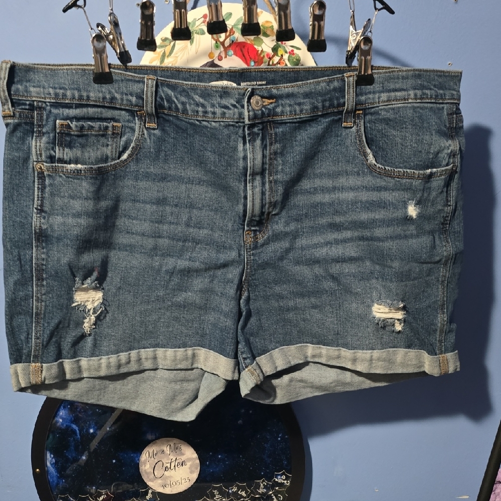 Old Navy Distressed Blue Jean Shorts